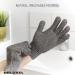 Natural Bamboo Exfoliating Gloves - Eco-Friendly Bath Mitts for Smooth Skin - Exfoliates Ingrown Hair and Dead Skin - Grey Microfibre Glove - Buy Online on GoSupps.com