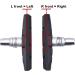 Hotop V Bike Brake Pads - 2 Pairs with Hex Nuts & Spacers | 70mm Black Bicycle Brake Blocks Set - Buy Online on GoSupps.com