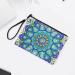 Domybest Women's Wallet - Diamond Painting Mandala Clutch Leather Travel Bag with Card Compartment & Cosmetic Pouch - Blue - Buy Online on GoSupps.com