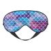SSIMOO Mermaid Fish Scale Sleep Mask-Adjustable Breathable Fashionable Eye Mask for A Comfortable Sleep Experience Black