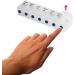 7 Day 14 Compartment AM/PM Pill Box - Easy-Open Push-Button Printed & Braille with Patient Record Cards - International Shipping Available - Buy Online on GoSupps.com