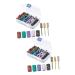 Healeved 2 Sets Nail Polish Set Drill Bits for Nails White Sanding Bands for Nail Drill Manicure Buffing Nail Tool Nail Sand Rings Refill Nail Files Manicure Polisher Buffer Nail Bits Alloy