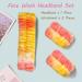 Wayilea Face Wash Headband & Matching Tie Dye Wrist Bands - Orange | For Women, Girls, Spa, Yoga, Bath | Elastic Head Wrap Set - Buy Online on GoSupps.com