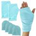 Hot and Cold Hand Therapy Gloves, Hand Ice Pack, Ice and Heat Therapy Pain Relieving Mittens | Microwavable and Freezable, Arthritis, Finger and Hand Injuries, and Carpal Tunnel Small, Medium Teal Glove Ice Pack