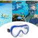 MountDog 180 View Snorkel Mask with Tempered Glass for Adults and Youth - Blue | Anti-Fog, Anti-Leak Scuba Diving Goggles - Buy Online on GoSupps.com