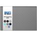 MIGHTY MONKEY Silicone Pet Feeding Mat, Waterproof Placemat for Dog and Cat Bowls, Raised Edges, Prevent Water Spills and Food Messes on Floor, Paw Print Tray Mats, Dishwasher Safe 18x12 Inch (Pack of 1) Gray