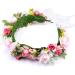 Brikuinr Flower Halo Floral Crown Wreath Boho Flower Headband Hair Wreath Hair Garland Floral Headpiece with Ribbon Wedding Party Festival - Buy Online on GoSupps.com