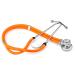 HONSUN Dual Head Stethoscope - Sprague Rappaport Stethoscpe with Adult Pediatric Infant Convertible Bell Part for Doctors Nurses and Medical Students (Orange)