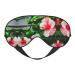 Hibiscus Flowers Print Double-Sided Eye Mask Soft and Light Blocking for Enhancing Sleep Quality