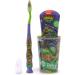 Mr. White Ninja Turtle Pouch Set for Kids 3+ Years - Travel-Friendly Toothbrush and Toothpaste Set with Beaker - Buy Online on GoSupps.com