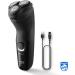 Philips Electric Shaver Series 3000X - SkinProtect Technology, Wet & Dry Shaver for Men in Deep Black, Pop-up Trimmer, Ergonomic Design - Model X3001/00 - Buy Online on GoSupps.com