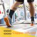 VJ Copper Ankle Brace | Copper Infused Compression Sleeve for Foot Pain Relief & Plantar Fasciitis - Men & Women - Buy Online on GoSupps.com