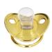 Golden Letter Infant Pacifier | Portable Silicone Toddler Pacifier with Exquisite Rhinestone (Letter N) | Safe & Fashionable - Buy Online on GoSupps.com