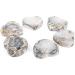 Natural Crystal Natural Agate Geode Heart Shape Stone Crystals Halves Stones Slice Specimen Collection Loving Gifts 55-65mm Home Goods (Size : 2pcs) - Buy Online on GoSupps.com