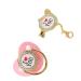 Bling Pacifier Set | Stylish & Healthy Pacifier with Chain Clip for Photos - Rosa M | Prevent Loss Ideal for International Shipping - Buy Online on GoSupps.com