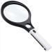 Lightweight Magnifying Glass Handheld Racket Type with Led Light 138Mm Large Mirror 3 Times Hd Magnifying Glass for Reading Watch Repair Lofty Ambition - Buy Online on GoSupps.com