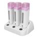 Wax Heater with 3 Rollers 40W Hair Removal Kit for Beauty Salons | International Shipping Available - Buy Online on GoSupps.com