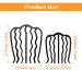 Molain Vintage Hair Fork Clip Set - 4 Piece U Shape Teeth Alloy Paint Hair Combs for Updo Hairstyles - Women & Girls Hair Accessories - Buy Online on GoSupps.com
