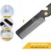 Stainless Steel Folding Comb Pocket Comb for Men and Women Black - Buy Online on GoSupps.com