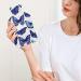 Blue Butterfly Hot Water Bottle - Plush Cover Hand Warmer for Adults & Kids | 26.5x15.3cm Shipping Worldwide - Buy Online on GoSupps.com