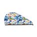Hair Towel Wrap Hair Drying Towel with Button Towel Turban Head Towel to Dry Hair Quickly (Marine Animals)