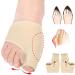WOSLXM Premium Bunion Corrector Socks for Men and Women - Orthopedic Bunion Relief Protector Sleeve - 4 Pairs, Beige, Large - Buy Online on GoSupps.com