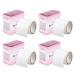 NICENEEDED 4 Rolls Self Adhesive Silk Nail Wrap Set Easy Trimerable Nail Tips Repair Bandage Tape Nail Art Extension Fiberglass Stickers Nail Protector Tools for Nail Design