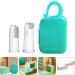 Minkissy Finger Toothbrush Set - Portable Gum Massager & Toddler Toothbrushes - 3 Pack with Carrying Bag for Babies & Children - Buy Online on GoSupps.com