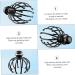 Goohochy Scalp Brush - Manual Head Massager & Scalp Scratcher 18x14.5cm - Black - Improve Hair Health & Relaxation - Perfect for All Hair Types - Buy Online on GoSupps.com