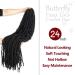 Long Butterfly Locs Crochet Hair 24 Inch 8 Packs - Soft & Lightweight Distressed Faux Locs Pre-looped - 1B(Natural Black) 24 Inch (Pack of 8) - Buy Online on GoSupps.com