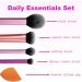 Everyday Essentials Makeup Brush Set + Makeup Sponge Set Makeup Brush Set for Blending Eyeshadow 4 Makeup Brushes and 1 Makeup Sponge for Foundation Blush Bronzer Eyeshadow - Buy Online on GoSupps.com