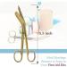 Premium Stainless Steel Lister Bandage Scissors 5.5 - Ideal for Medical Professionals & First Aid - A2ZSCILAB Brand (Full Gold) - Buy Online on GoSupps.com