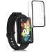 kwmobile Huawei Band 7/Band 6/Honor Band 6 Cover (Set of 2) - Tempered Glass with Plastic Frame - Black/Transparent - Buy Online on GoSupps.com