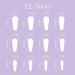 BABALAL Coffin Press on Nails - 24pcs Medium Fake Nails with Glue, Brown Rhombus Designs for Full Cover Ballerina Acrylic False Nails - Buy Online on GoSupps.com