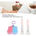 Silicone Face Cleanser Set Pink Blue Face Brush Tools Skin Care Products with Hanging Ring + Brush Set - Buy Online on GoSupps.com