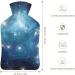 Space Star Hot Water Bottle with Plush Cover - Hand Warmer for Adults & Children | 26.5x15.3cm | International Shipping - Buy Online on GoSupps.com