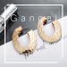 Gangel Gold Large Circle Hoop Earrings for Women | Stylish Dangler Studs - Perfect for Any Occasion - Buy Online on GoSupps.com