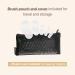 Travel Makeup Brush Set - 5 Pcs Essential Face & Eye Brushes | Portable Travel Makeup Kit with Pouch & Brush Cover | Shop Now for International Delivery - Buy Online on GoSupps.com