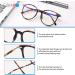 Shop Firmoo Blue Light Filter Reading Glasses - Oversized Round Black Optical Glasses for Men & Women - Scratch-Resistant Glare-Free Vision Aid - Buy Online on GoSupps.com