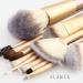 Glamza Pro 12pc Champagne Face Eye Brow Lip Contour MakeUp Brushes Set In White Pouch - Buy Online on GoSupps.com