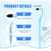 Quelcc 3-Piece Toothbrush Set | Stain & Tartar Remover | Soft Ricket Brush for Professional Tooth Cleaning | Remove Discoloration & Plaque - Buy Online on GoSupps.com