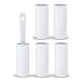 Lint Roller and Refill Set (5 Refills 1 Handle) - Carpet Cleaner Lint Remover - Dog Coat Hair and Dust Cleaning Pet Hair Lint Roller Refills for Clothes Sofa Bed Carpet & All Fabric - Sticky Heads