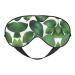 Herb Plant Leaf Print Double-Sided Eye Mask Soft and Light Blocking for Enhancing Sleep Quality
