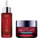 L'Oreal Paris Anti Aging Skincare Kit with Glycolic Acid Serum + Day Moisturizer for Face Even Skin Tone Revitalift Triple Power Lzr Fragrance Free Paraben Free Dermatologist Tested 2 piece kit
