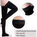 Thigh High Compression Stockings 23-32mmHg Closed Toe - Support for Varicose Veins | Firm Graduated Compression Socks for Travel Pregnancy & Running | Black XX Large - Buy Online on GoSupps.com