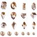 Champagne Diamond Nail Rhinestones | Mixed Size Crystal AB Gemstones for Nail Art DIY | HOINCO Crystal Rhinestones with Tweezers - Buy Online on GoSupps.com