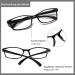 Kerecsen 5 Pack Reading Glasses for Men & Women - High-Quality Rectangular Spring Hinge Glasses (3.00) - Comfortable Super Reading Help - International Shipping - Buy Online on GoSupps.com