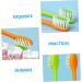 Minkissy Manual Toothbrush Set - 16 Pcs Carrot Design for Kids | Soft Fur Contour Oral Care Brushes - Buy Online on GoSupps.com
