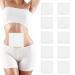 Amijoux 10 PCs castor oil pack 7.9 "*7.9" Self-adhesive castor oil patches organic cotton castor oil pads anti-Seepage-one-way-right-oil compress set