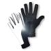 ReflecToes Reflective Running Gloves - Touchscreen - Lightweight Hi Vis Winter Running Gear Cold Weather Jogging at Night Black Medium